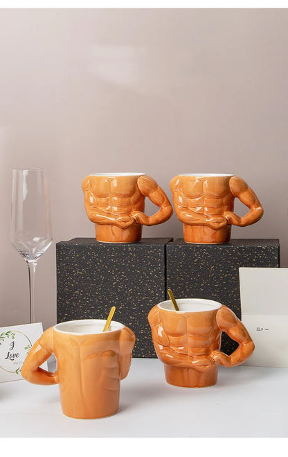 GetMugged™ Muscle Man Pectorales Mugs Coffee Mug