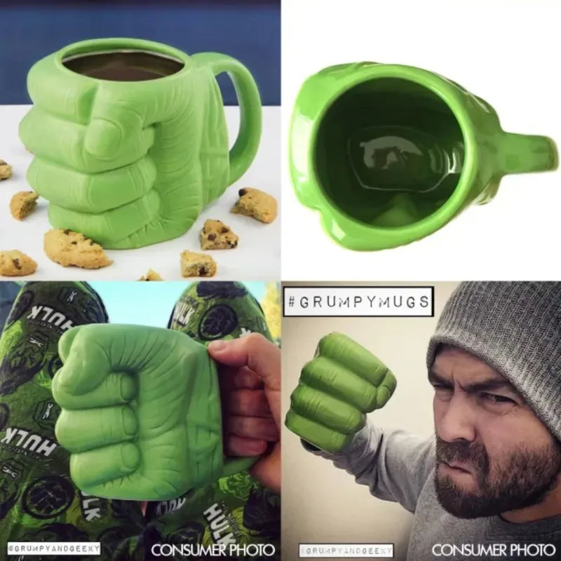 Marvelous Hulk Fist Mug – Ideal for Tea, Coffee, and Beverage