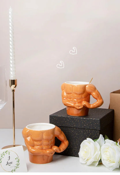 GetMugged™ Muscle Man Pectorales Mugs Coffee Mug