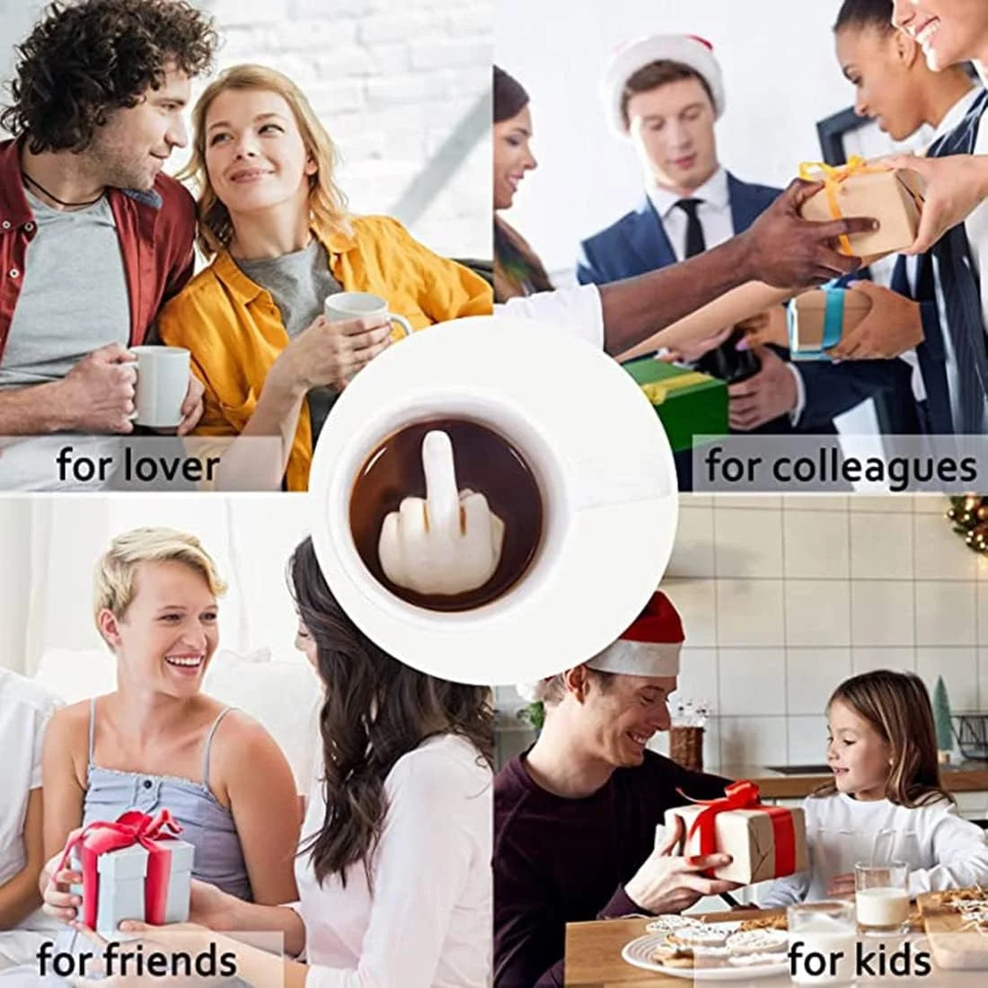 GetMugged™ Middle Finger Ceramic Coffee Mug