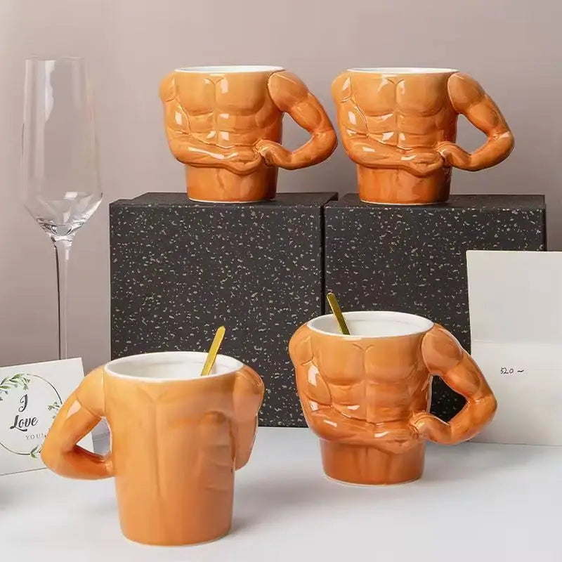 GetMugged™ Muscle Man Pectorales Mugs Coffee Mug