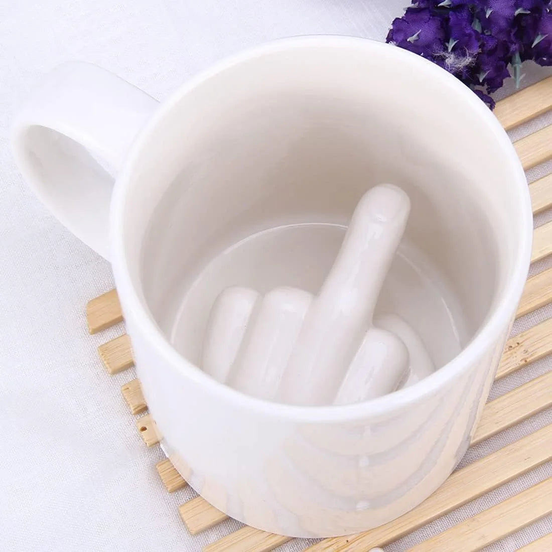 GetMugged™ Middle Finger Ceramic Coffee Mug