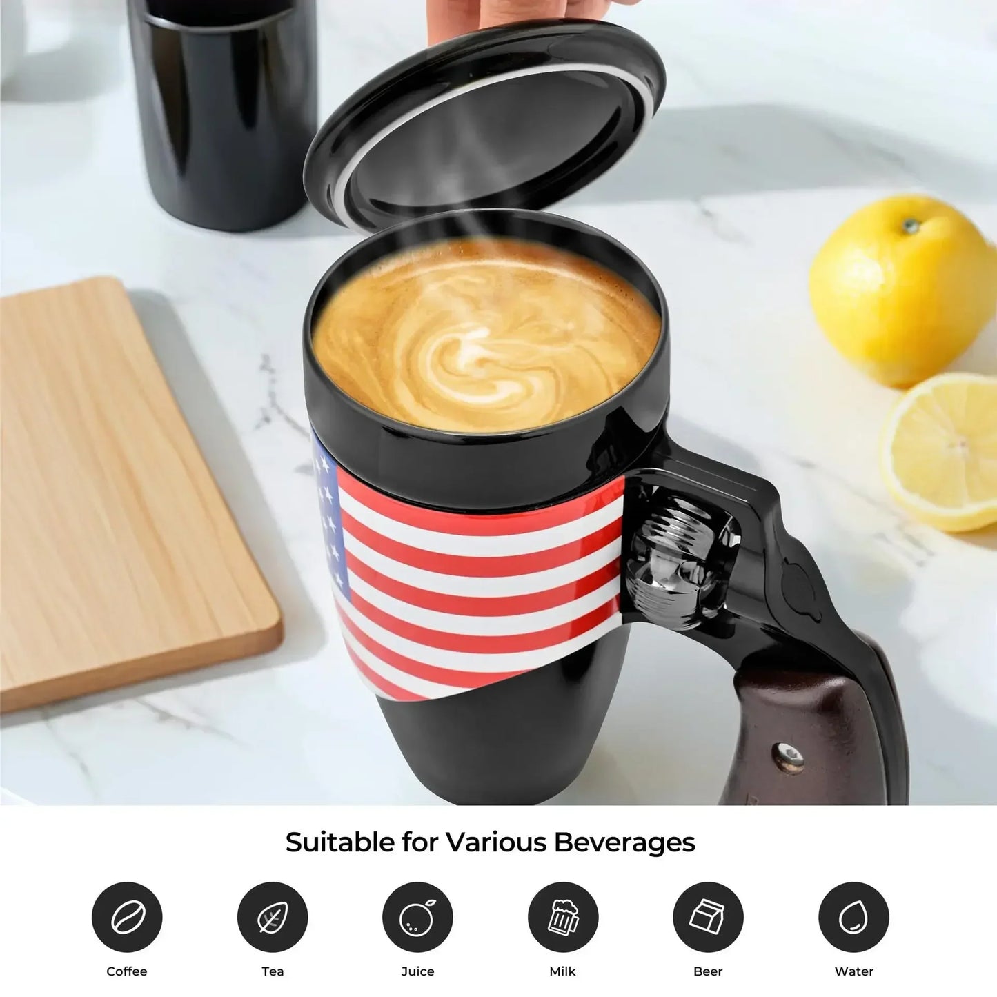 GetMugged™ Creative Revolver Handle Mug USA