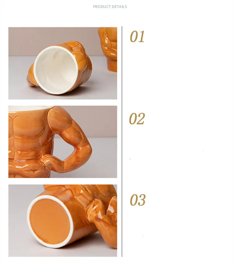 GetMugged™ Muscle Man Pectorales Mugs Coffee Mug