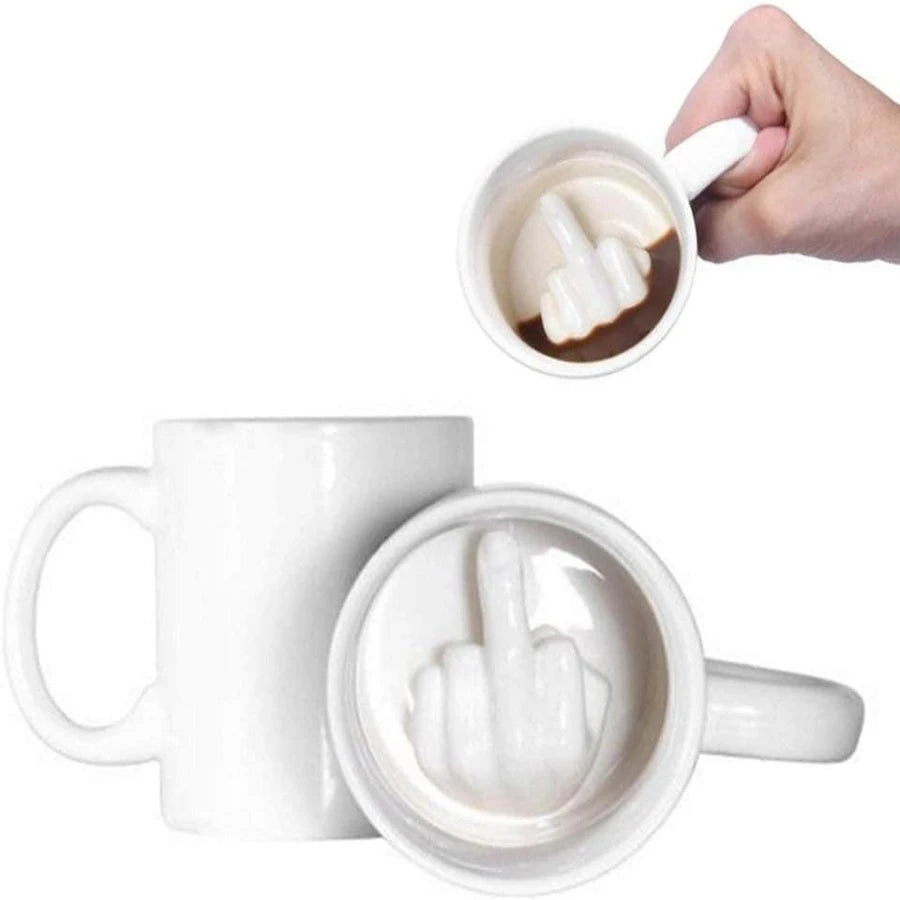 GetMugged™ Middle Finger Ceramic Coffee Mug