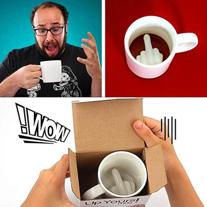 GetMugged™ Middle Finger Ceramic Coffee Mug