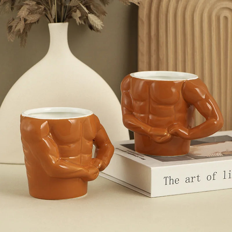 GetMugged™ Muscle Man Pectorales Mugs Coffee Mug